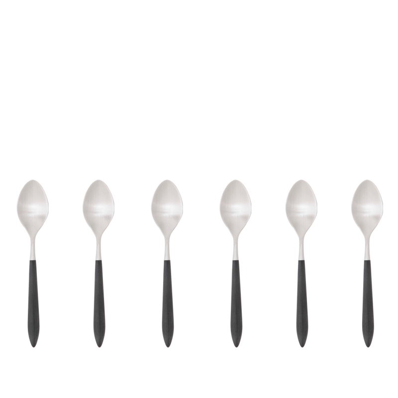 Zestaw 6 łyżeczek do kawy Casa Bugatti Ares Black Matt