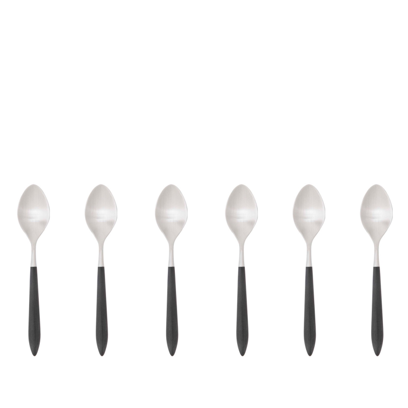 Zestaw 6 łyżeczek do kawy Casa Bugatti Ares Black Matt