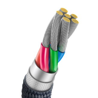 Kabel BASEUS Crystal Shine USB-A-USB-C 2m 100W (czarny) - 5