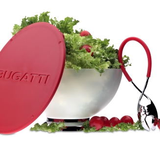  Casa Bugatti Molla Kiss red salad tongs - 3
