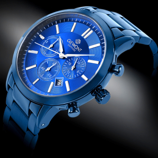 Zegarek Męski Giewont Chronograph Sapphire Niebieski GW8510-B4 - 2