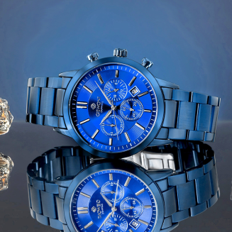 Zegarek Męski Giewont Chronograph Sapphire Niebieski GW8510-B4 - 6