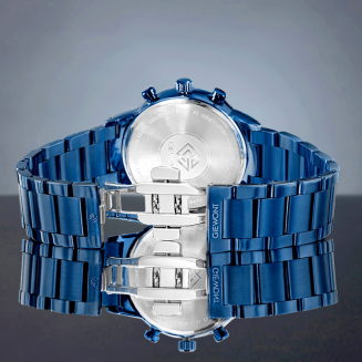 Zegarek Męski Giewont Chronograph Sapphire Niebieski GW8510-B4 - 7