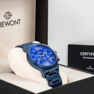 Zegarek Męski Giewont Chronograph Sapphire Niebieski GW8510-B4 - 8