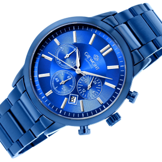 Zegarek Męski Giewont Chronograph Sapphire Niebieski GW8510-B4 - 3