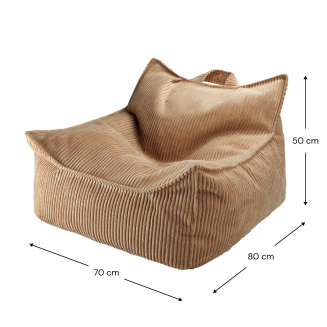  Wigiwama Beanbag Chair Toffee - 5