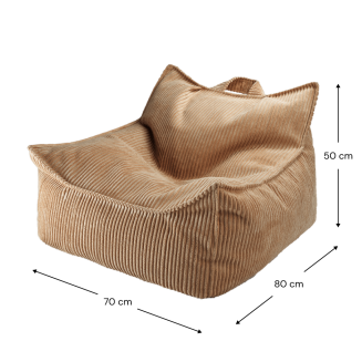 Fotel dziecięcy Wigiwama Beanbag Chair Toffee - 5