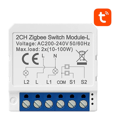  AVATTO LZWSM16-W2 Zigbee flush-mounted switch without N