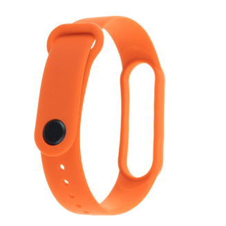 Pasek silikonowy do Xiaomi 5/6 - pomarańczowy - 2