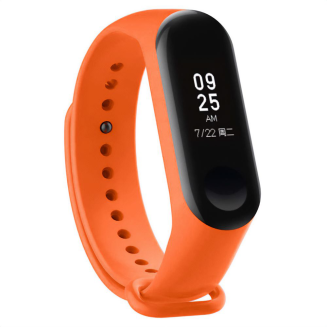 Pasek silikonowy do Xiaomi 5/6 - pomarańczowy - 3