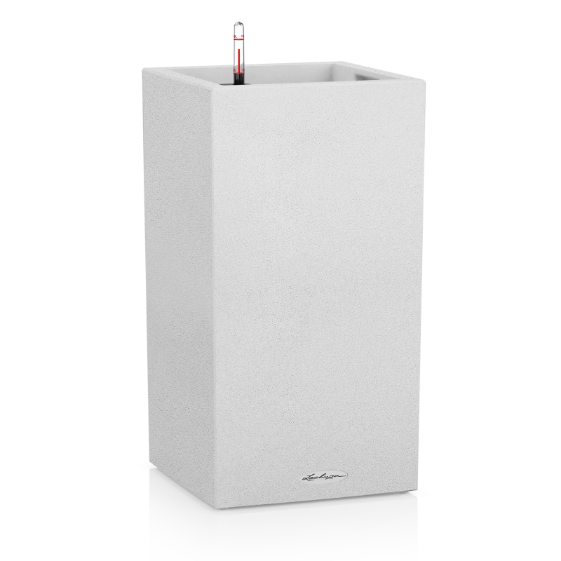  Lechuza Canto Stone flowerpot 40 white quartz column