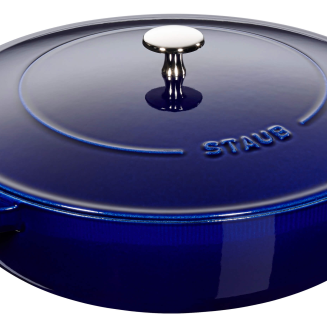 Głęboka patelnia do duszenia z pokrywą Staub Chistera 28 cm dark blue - 2
