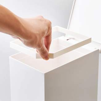 Kosz łazienkowy Yamazaki Tower biały 4l - 5