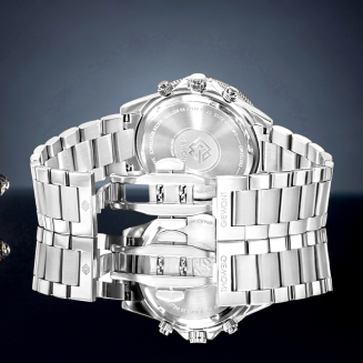 Zegarek Męski Giewont Chronograph Sapphire Srebrno Czarny GW3520-B2 - 6
