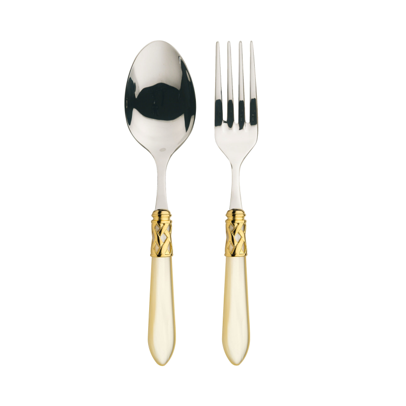 Komplet do serwowania Casa Bugatti Aladdin Ivory/Gold
