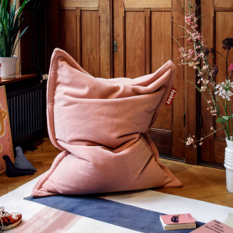 Pufa Fatboy Original Slim Teddy Cheeky Pink 155x120 cm - 5