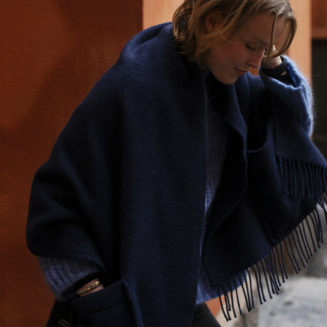 Szal z kieszeniami Lapuan Kankurit UNI midnight blue 60x170 cm - 3