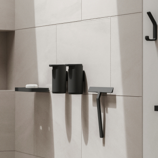  Zone Denmark Rim Black Shower Shelf 22cm - 4