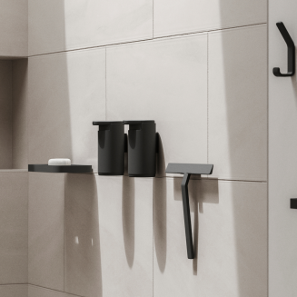 Zone Denmark Rim Black Shower Shelf 22cm - 4