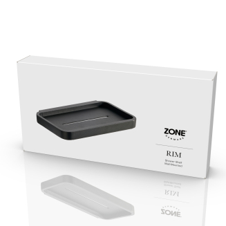  Zone Denmark Rim Black Shower Shelf 22cm - 2