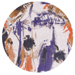 Okrągły dywan Louis de Poortere Gallery Collection Fresque Purple Game 240 cm