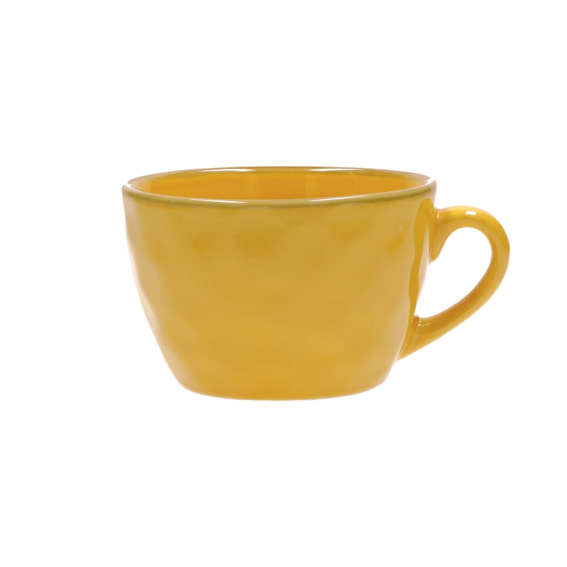  Rose&Tulipani | Set of 4 Concerto Ocra breakfast mugs - Yellow, 420 ml