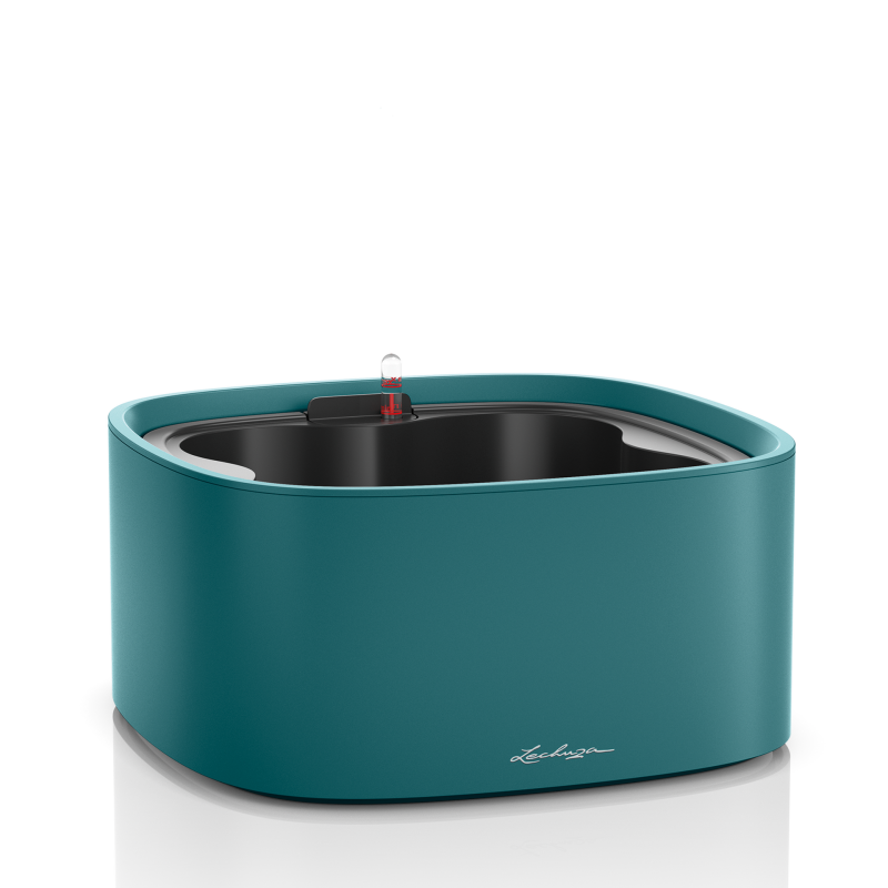  Lechuza Pila Color Petrol Blue plant bowl