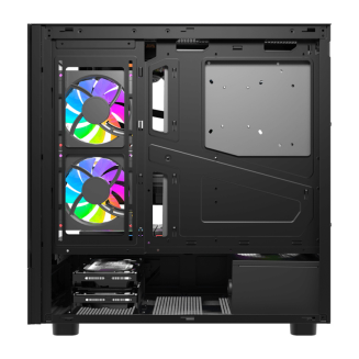  DarkFlash DS950V Computer Case with Display (Black) + 6 Fans - 4
