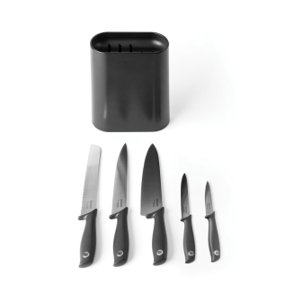 Zestaw 5 noży w bloku Brabantia Tasty+ Dark Grey - 2
