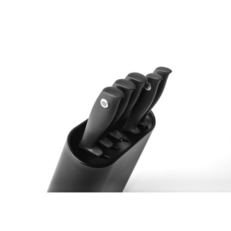 Zestaw 5 noży w bloku Brabantia Tasty+ Dark Grey - 5