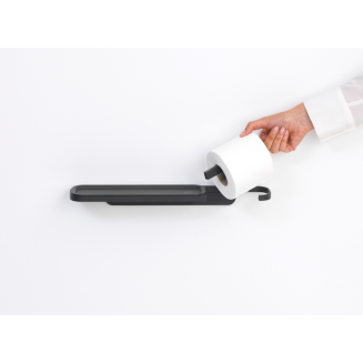 Brabantia | MindSet paper holder with shelf, gray - 3