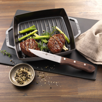 Żeliwna patelnia grillowa Staub z dwoma uchwytami 28 cm graphite grey - 4