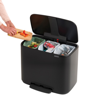 Kosz na śmieci Brabantia Bo 11+11+11l czarny matowy - 3