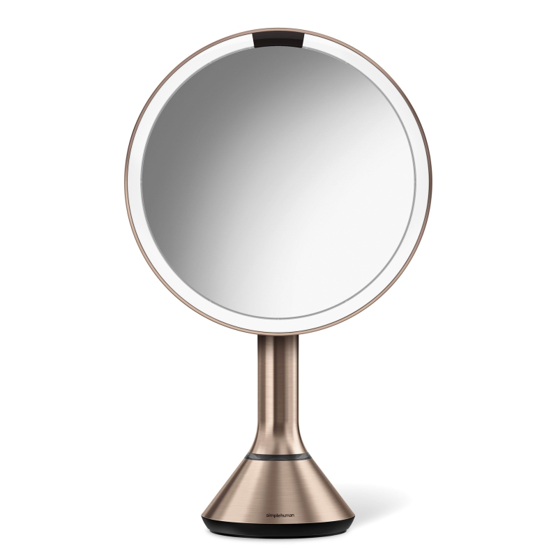  Simplehuman sensor mirror with brightness adjustment 5x rose gold