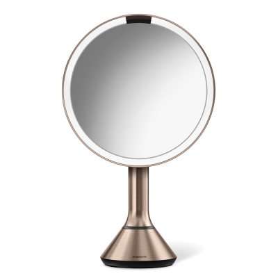  Simplehuman sensor mirror with brightness adjustment 5x rose gold