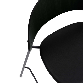 Hoker Eva Solo Dosina black oak & black leather 75 cm - 2