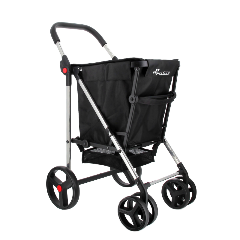 Wózek zakupowy Rolser Basket MF 4B Negro