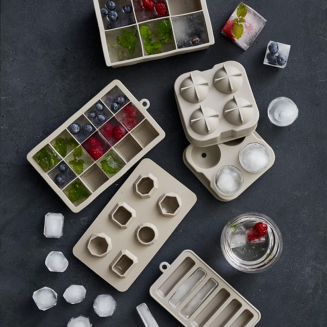 Foremki na kostki lodu Bitz Ice cube Grey 2 szt. - 3