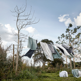  Set of 4 Zone Denmark Classic Eucalyptus Green Towels - 3