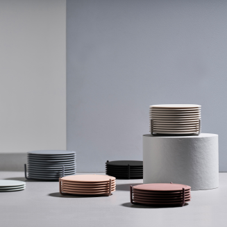Zone Denmark Singles Black coasters - 3