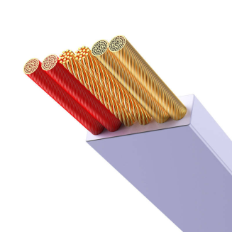 Kabel BASEUS Bright Mirror 3 USB-A-micro USB/Lightning/USB-C 1.1m (fioletowy) - 4