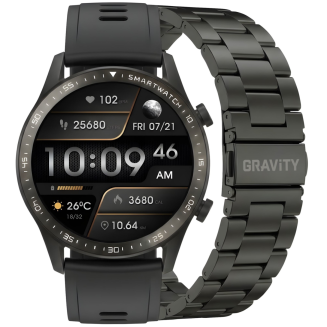 Smartwatch Gravity Czarny Bransoleta i Pasek GT10-1 - 12