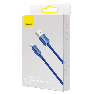 Kabel BASEUS Crystal Shine USB-A-Lightning 1.2m (niebieski) - 5