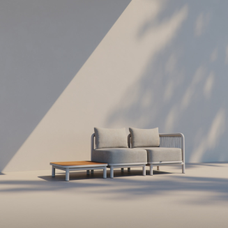 Stolik ogrodowy SACKit Kirra Sidetable Taupe 70x70 cm - 7