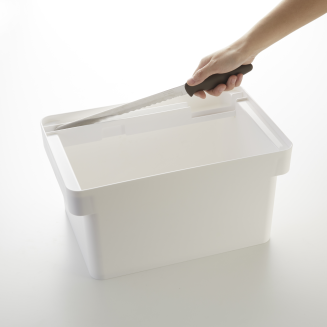 Chlebak z kieszenią na nóż Yamazaki Tower biały - 2