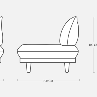 Fotel ogrodowy Fatboy Paletti Seat Rock Grey - 8