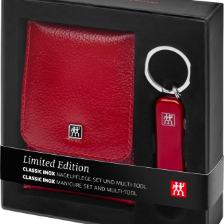 Zestaw do manicure Zwilling Twinox czerwone skórzane etui 4 elementy - 7