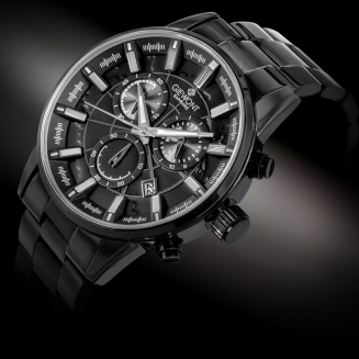 Zegarek Męski Giewont Chronograph Sapphire Czarny GW4580-B1 - 2