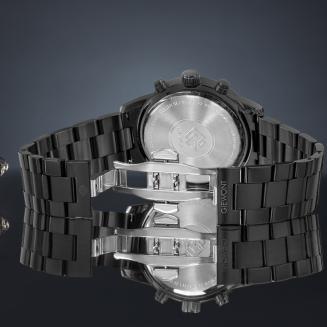 Zegarek Męski Giewont Chronograph Sapphire Czarny GW4580-B1 - 6