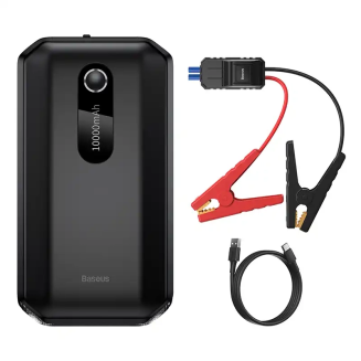 Powerbank / Rozrusznik Baseus Super Energy Car Jump Starter, 10000mAh, 1000A, USB (czarny) - 2